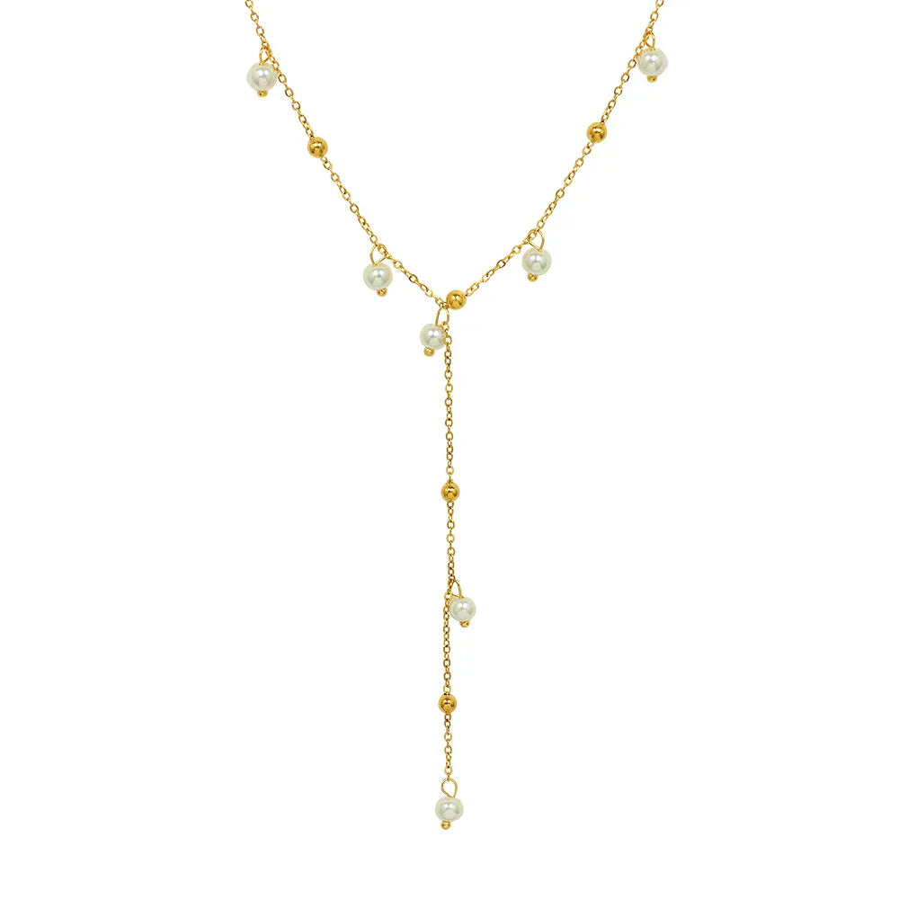 Collier Sautoir Or Perles