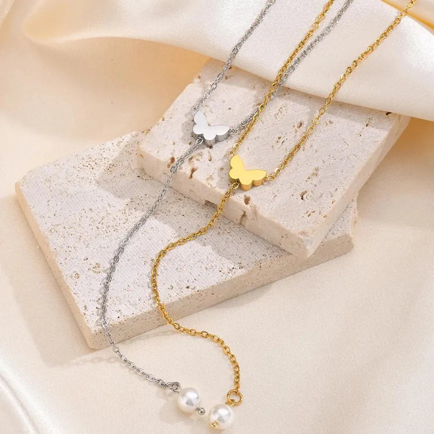 Collier Sautoir Papillon