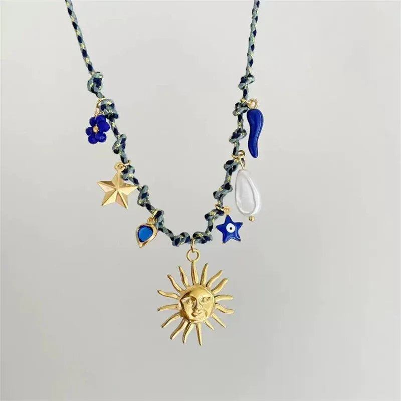 Collier Tissu Charms