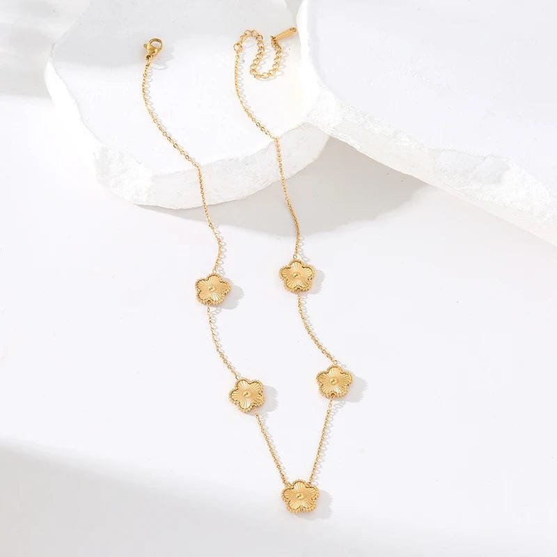 Collier Trefle Acier Inoxydable