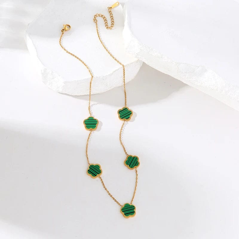 Collier Trefle Acier Inoxydable