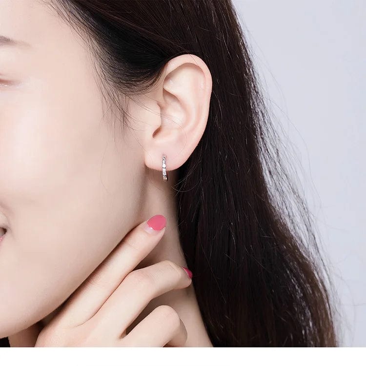 Créoles Argent avec Strass