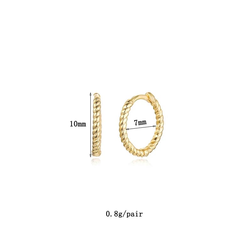 Créoles Torsadées Or