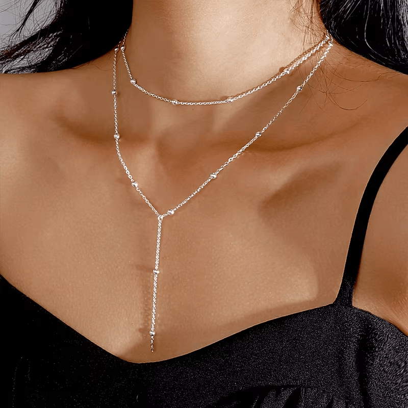 Double Chaine Argent Femme