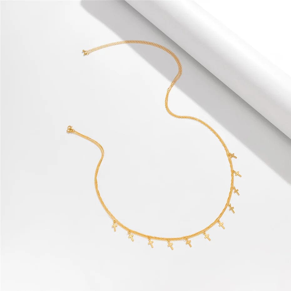 Double Chaine de Ventre Croix