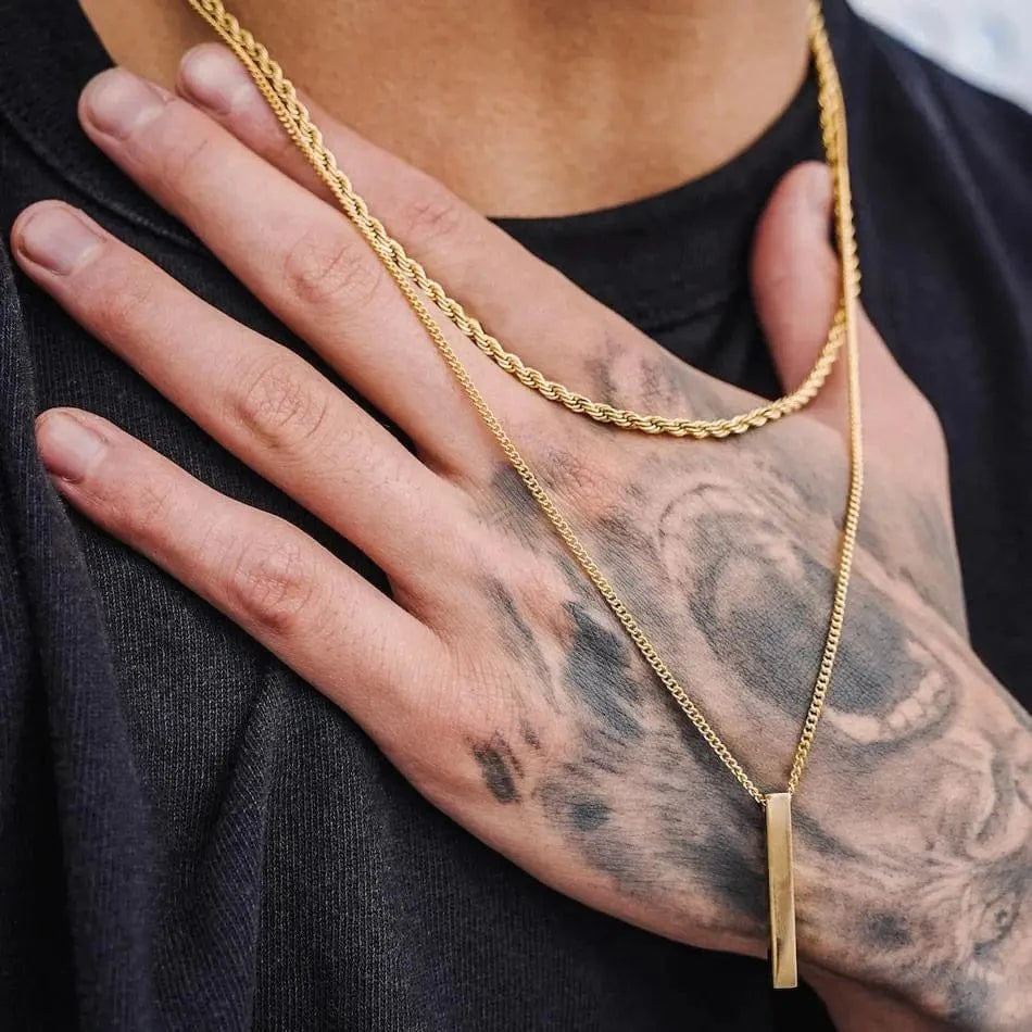 Double Chaine Homme