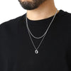 Double chaine pendentif homme