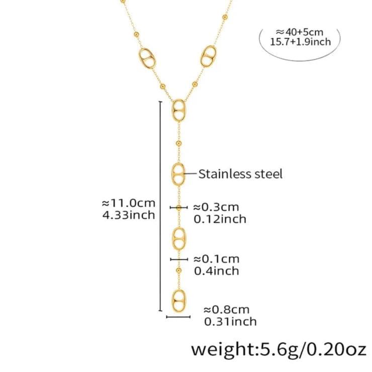 Ensemble Collier Grain de Café