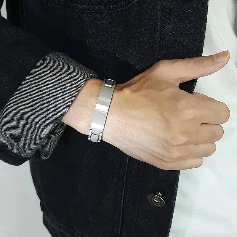 Gourmette Noir Homme