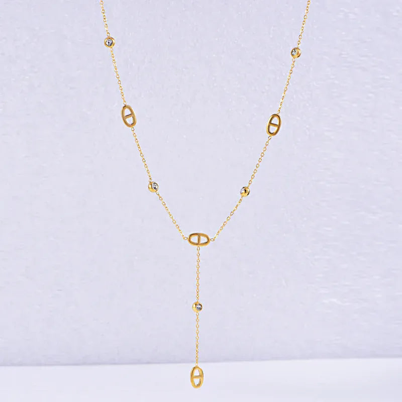 Grain de Café Collier Or