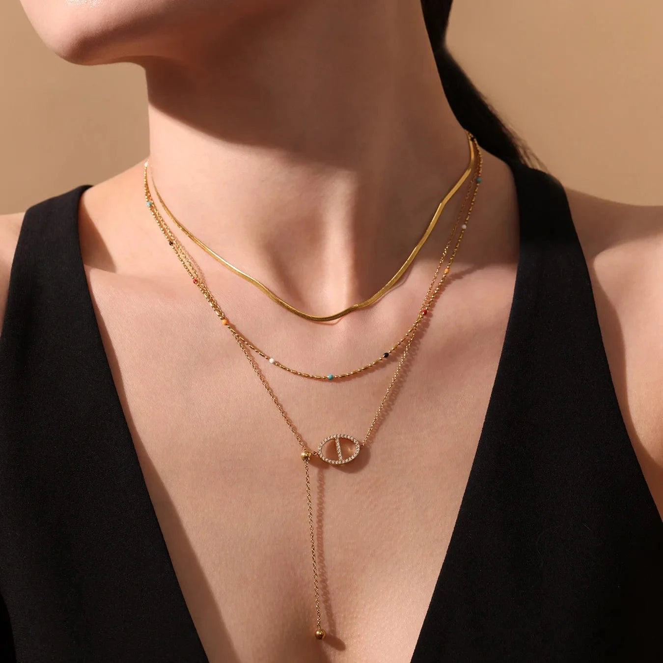 Pendentif Collier Grain de Café