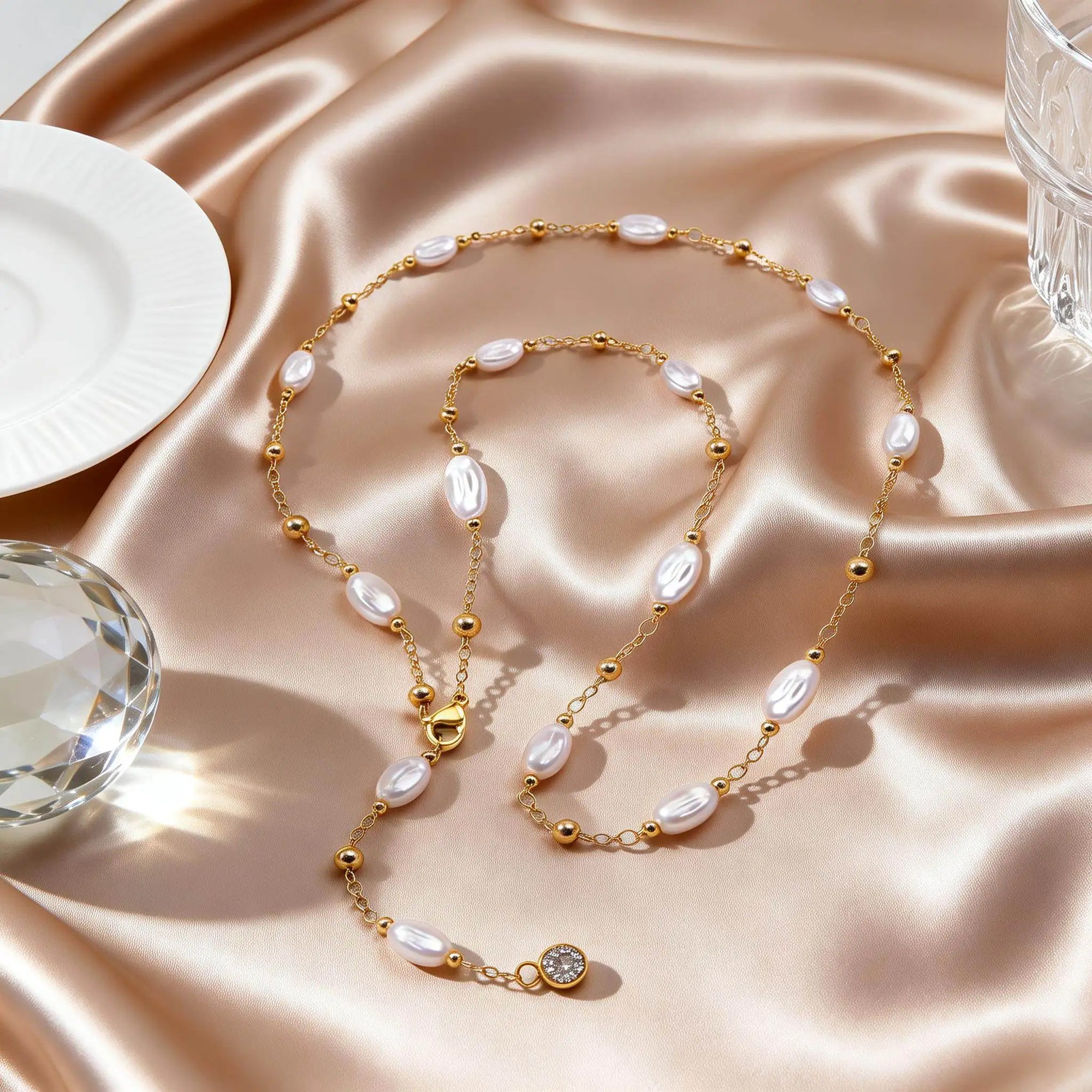 Sautoir Perle Ajustable