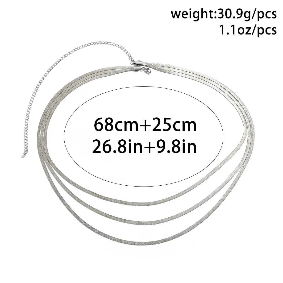 Triple Chaine de Taille Or