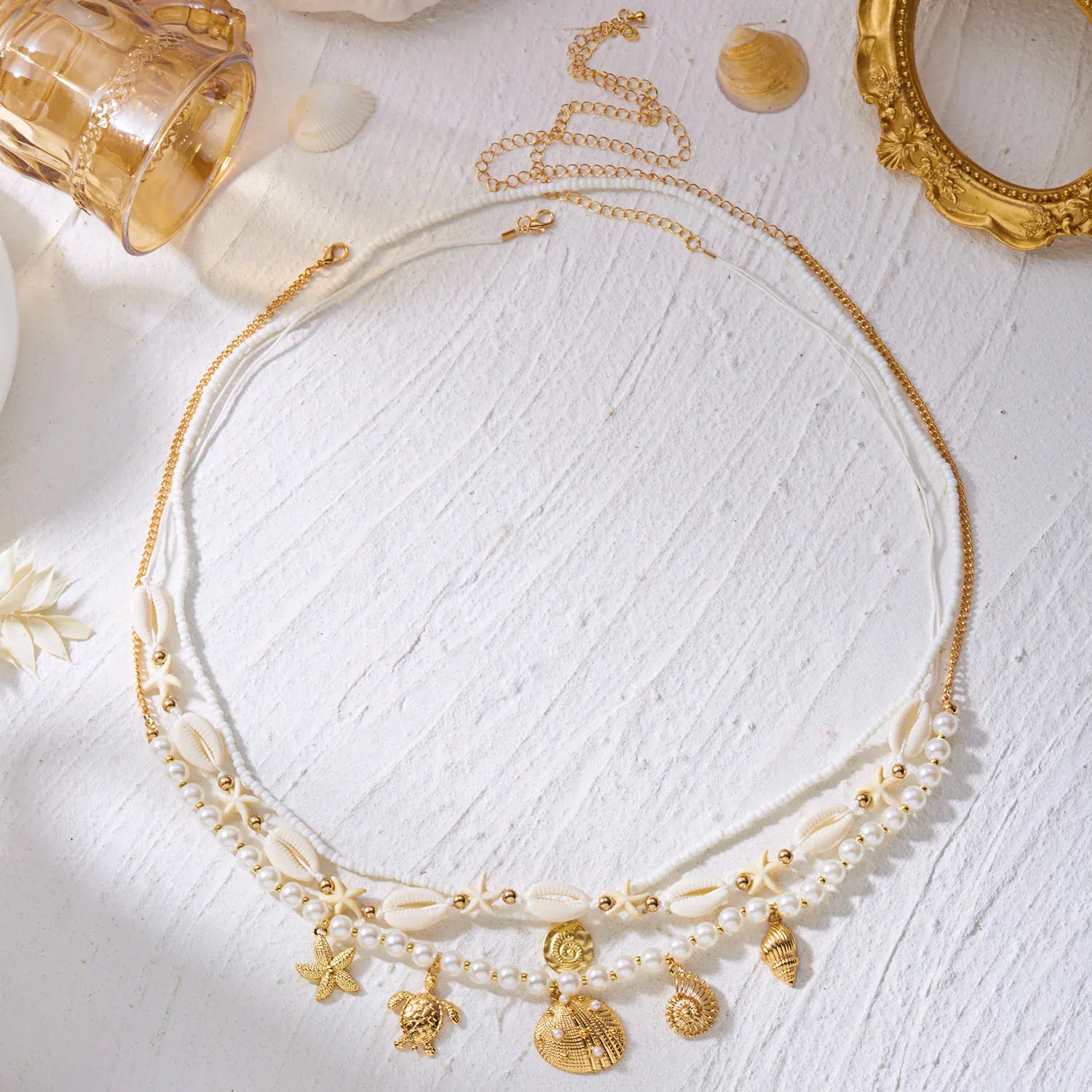 Triple Chaine de Ventre Coquillage