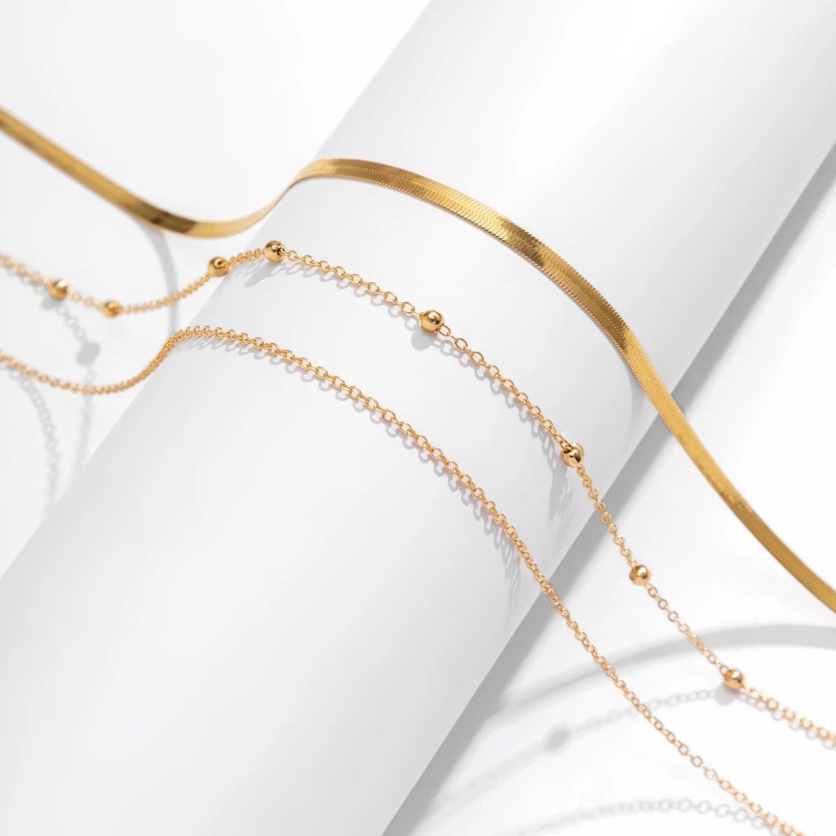 Triple Chaine de Ventre Or