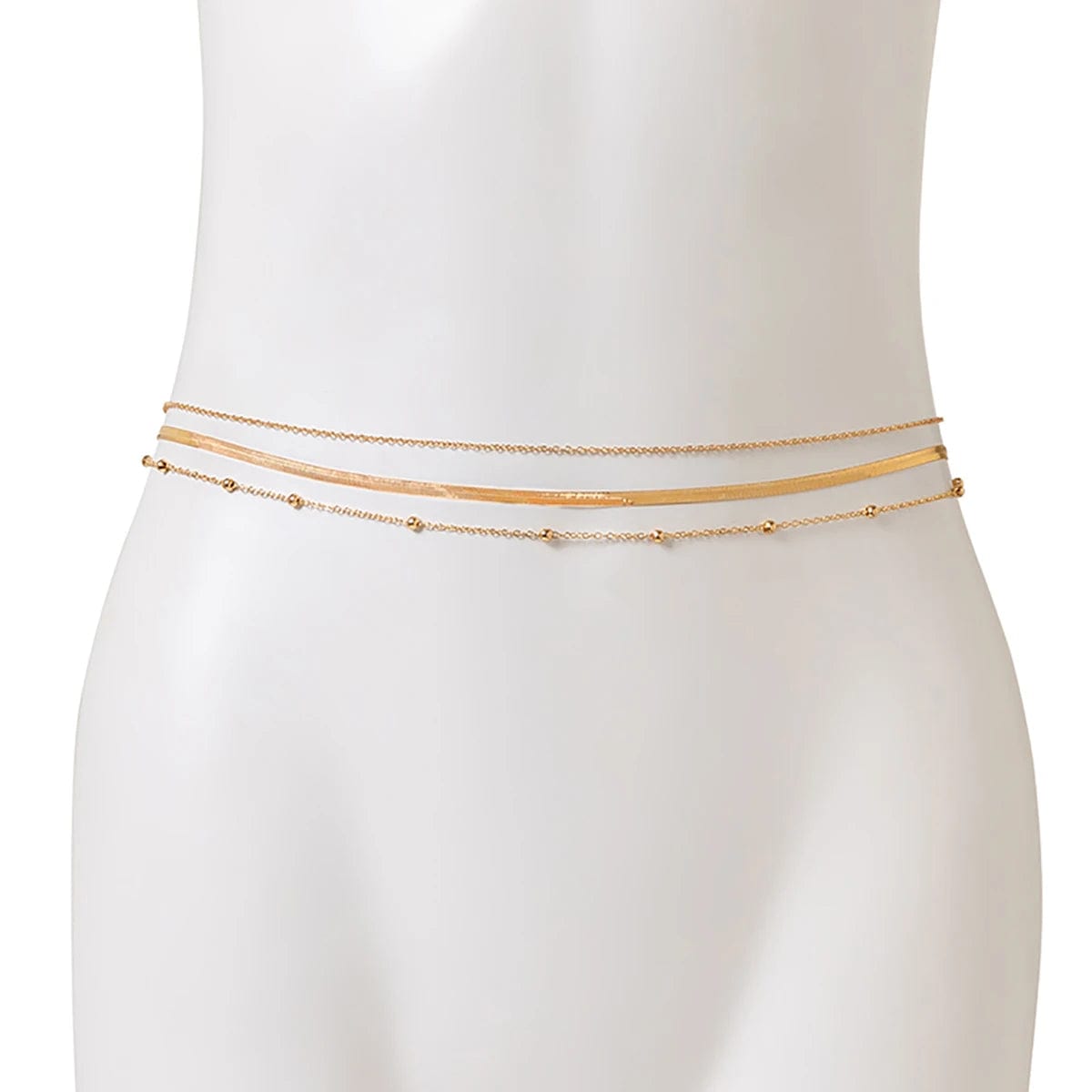 Triple Chaine de Ventre Or