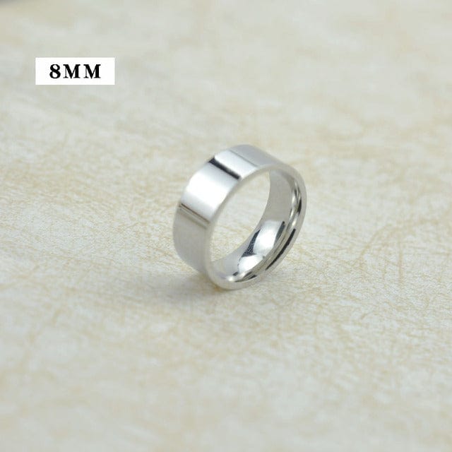 Bague fiancaille homme acier