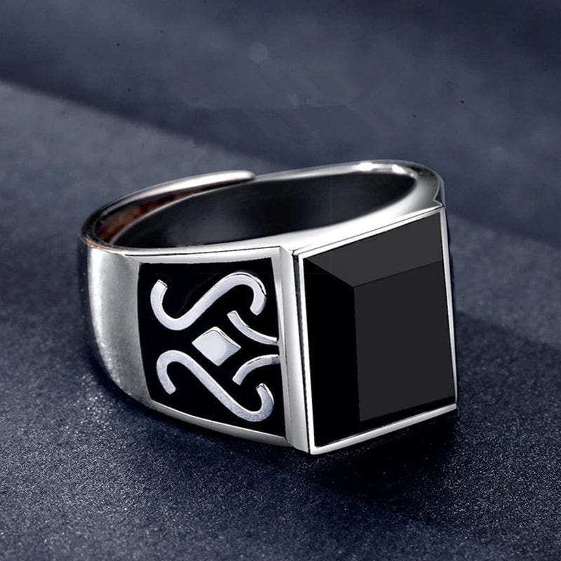 Bague homme argent vintage