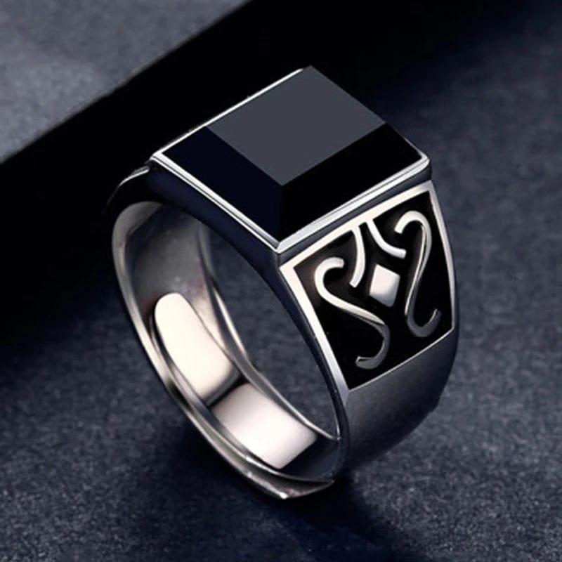 Bague homme argent vintage