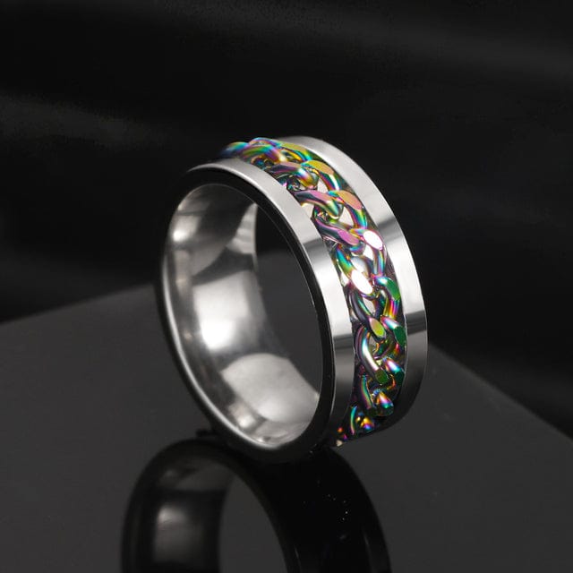 Bague homme chaine