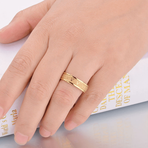 Bague homme chiffre romain