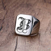 Bague homme initiale