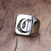 Bague homme initiale