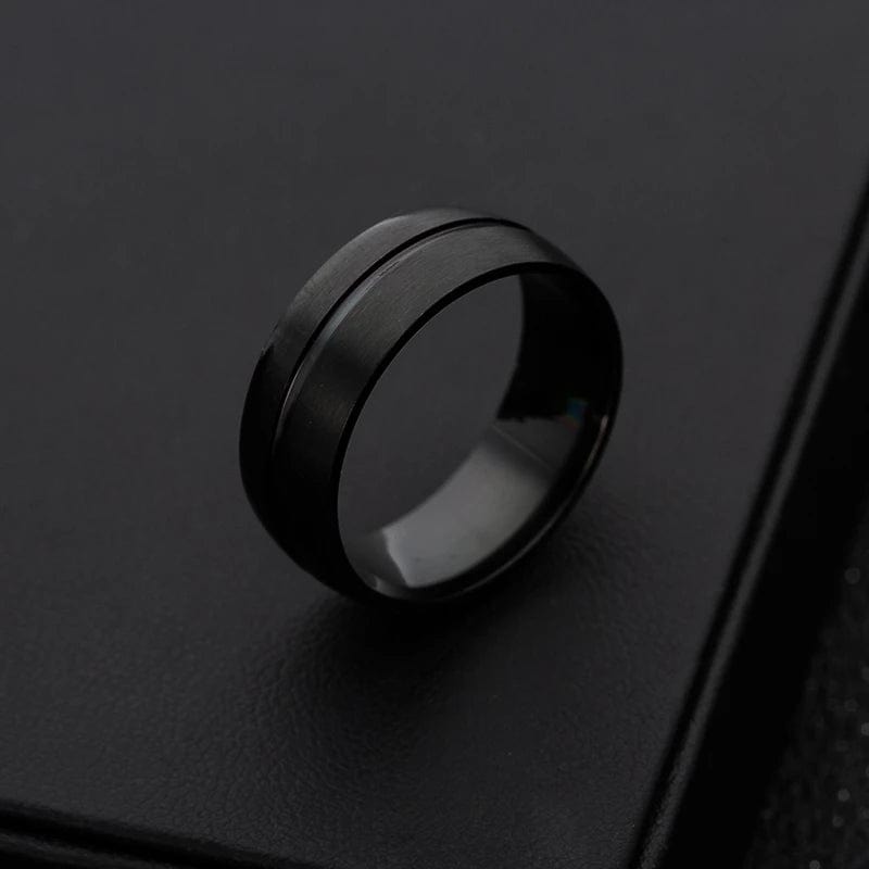 Bague homme noir