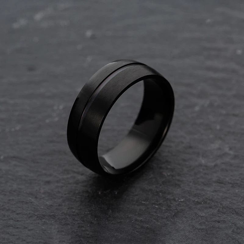 Bague homme noir