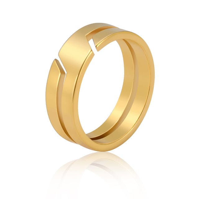 Bague homme or moderne