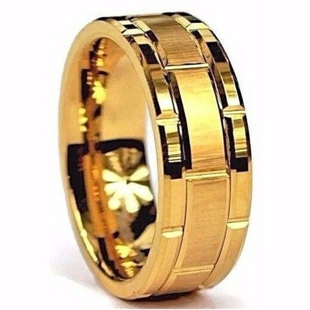 Bague homme rainure