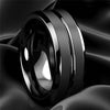 Bague noire pour homme