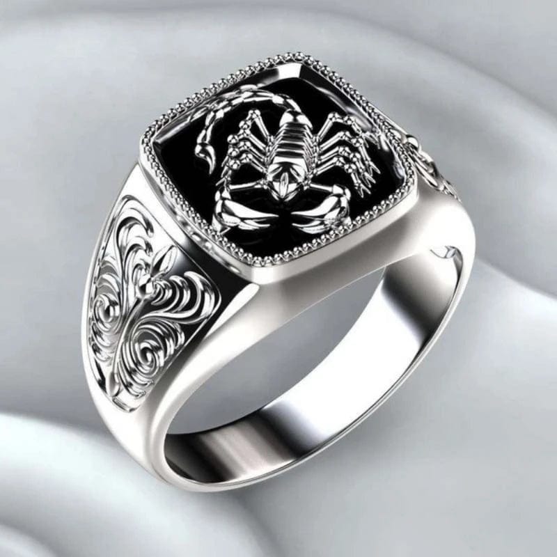 Bague scorpion homme