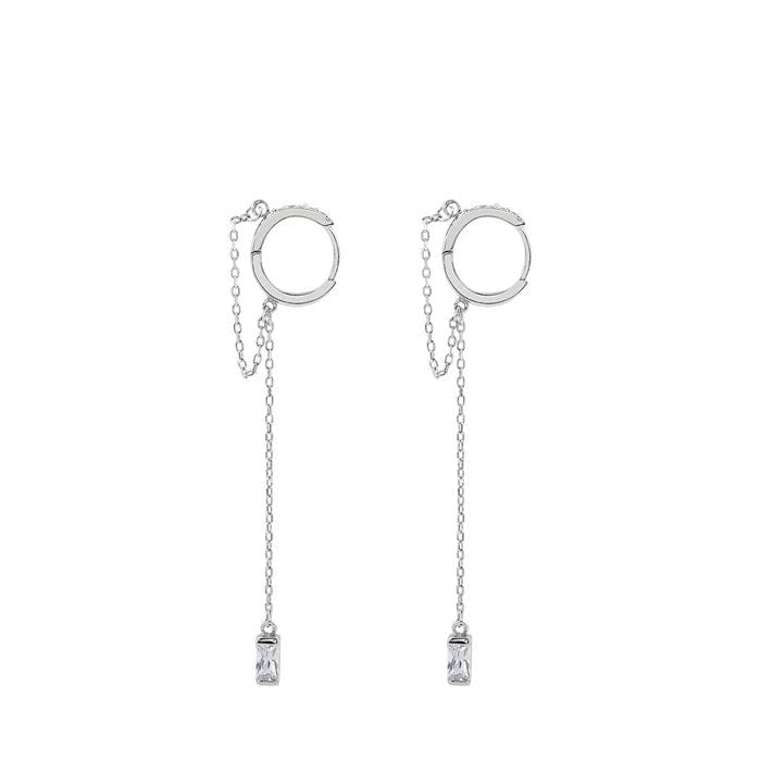 Boucle d'Oreille Anneau Argent