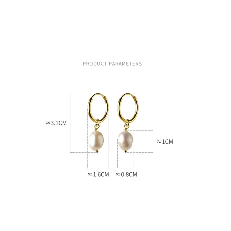 Boucle d&#39;oreille anneau perle