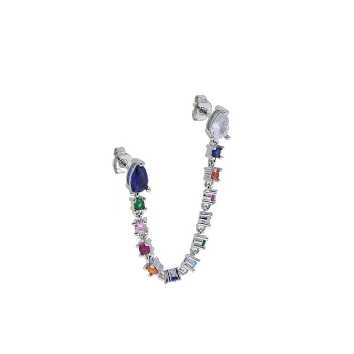 Boucle d'oreille arc-en-ciel