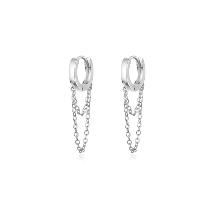 Boucle d&#39;Oreille Créole Chaine