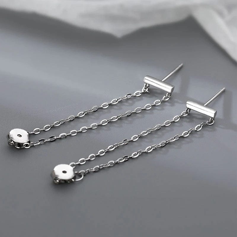 Boucle d&#39;oreille femme argent pendante