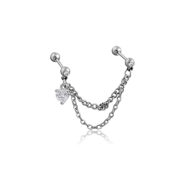 Boucle d'Oreille Helix argent