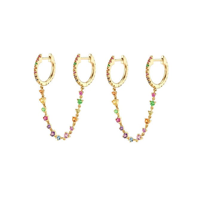 Boucles d&#39;oreilles fantaisies colorées