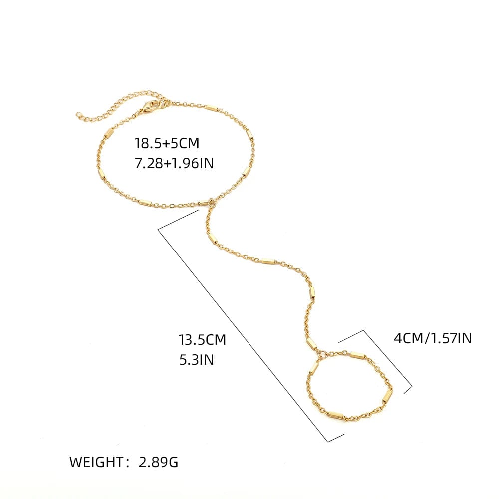 Bracelet Bague Chaine de Main