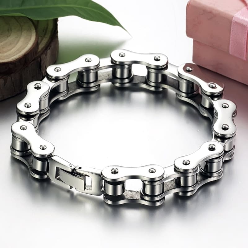 Bracelet chaine de moto acier