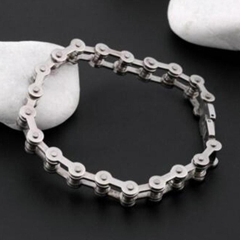 Bracelet Chaîne de Moto en Acier pour Homme