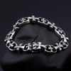 Bracelet Chaîne Homme Croix Vintage en Acier