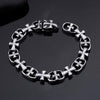 Bracelet Chaîne Homme Croix Vintage en Acier