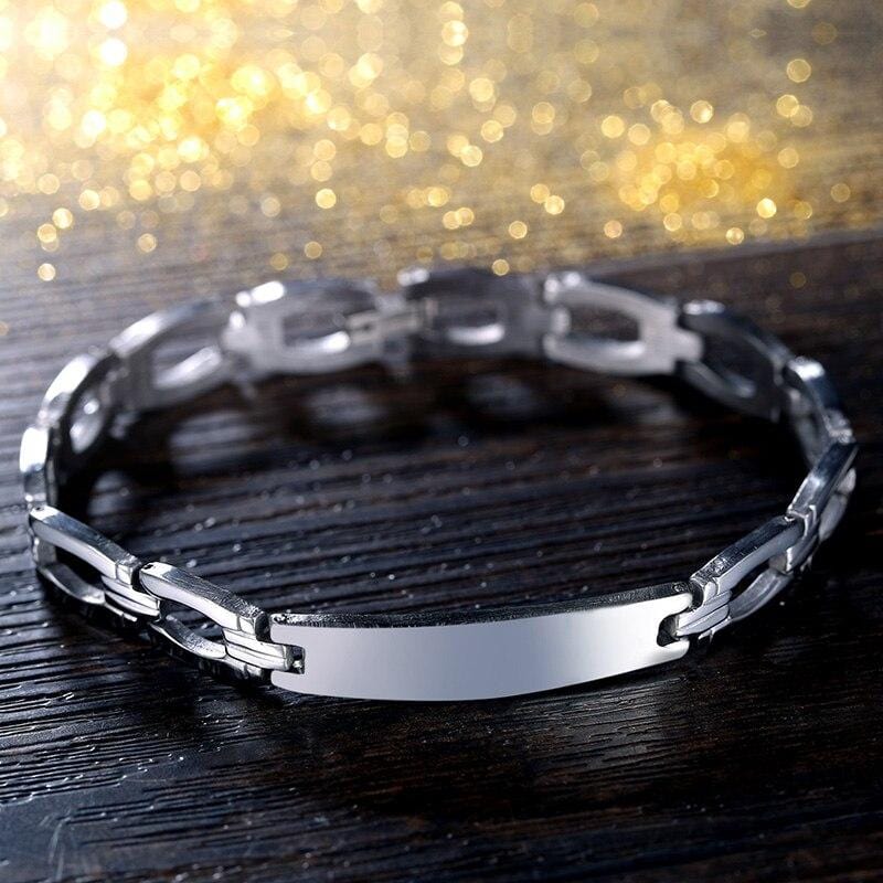 Bracelet Chaîne Homme Inoxydable en Acier