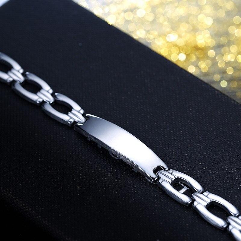 Bracelet Chaîne Homme Inoxydable en Acier