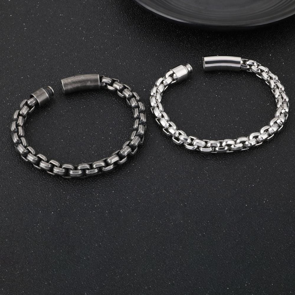 Bracelet Chaîne Maille en Acier