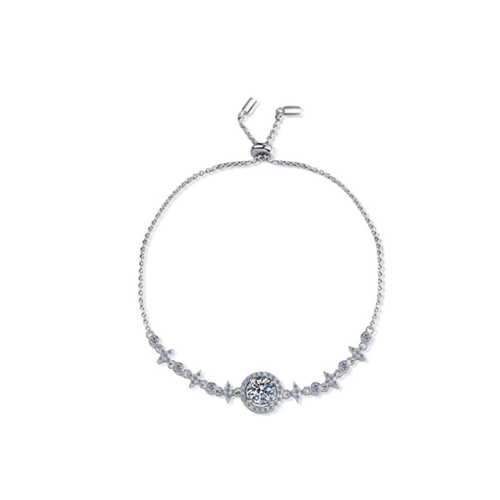 Bracelet femme argent fin diamant
