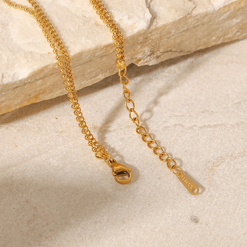 Bracelet graine de café acier inoxydable doré